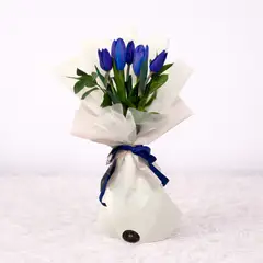 VI REGALANDO AMOR - Ramo Lily - Flores azules - Ramo de flores -