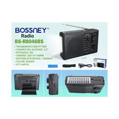 OEM - Radio Bossney BS- 8046 Con Panel Solar