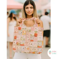 CHIBI CHIBI - Bolsa Portátil Para Paseos Y Viajes - Rosa