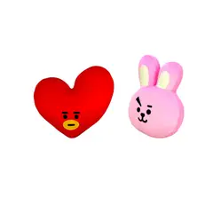 GENERICO - Pack 2 Almohada Cojín Bts Bt21 Tata Cooky