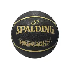 SPALDING - Pelota Basketball Unisex Highlight Black Gold Sz7