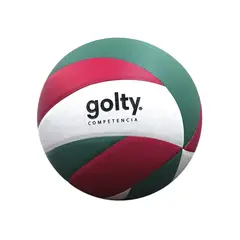 GOLTY - Pelota Volleyball Unisex Comp Pu Verde Blanco Rojo 5