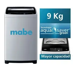 MABE - Lavadora Automática 9 kg, Carga Superior, Modelo LMAP9020WGBB0