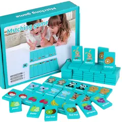 GENERICO - Juego Infantil de Memoria y Emparejamiento con Fichas