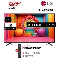 LG - Televisor 60” UHD 4K ThinQ AI 60UA8050PSA 2025