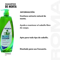 NEVADA NATURAL PRODUCTS - PACK 2 SHAMPOO DE MENTA 12L NEVADA