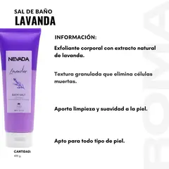 NEVADA NATURAL PRODUCTS - SAL DE BAÑO LAVANDA 400G NEVADA