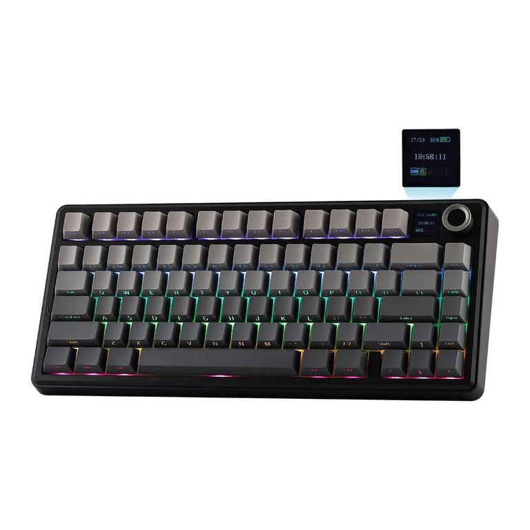 Teclado Mecanico Inalambrico EPOMAKER x F75 Max Pantalla TFT