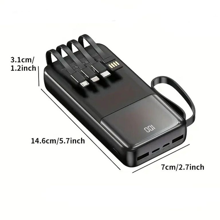 Cargador Portátil Power Bank 15000 mah Carga Rápida Demgel