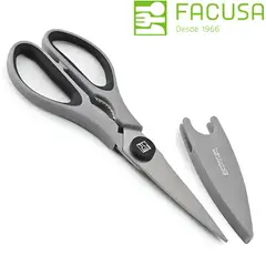 FACUSA - Tijera Para Cocina Mango Gris Blister -