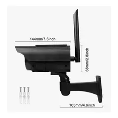 GENERICO - CÁMARA FALSA SOLAR CON ILUMINACIÓN