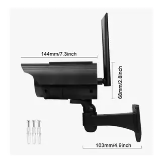 GENERICO - CÁMARA FALSA SOLAR CON ILUMINACIÓN