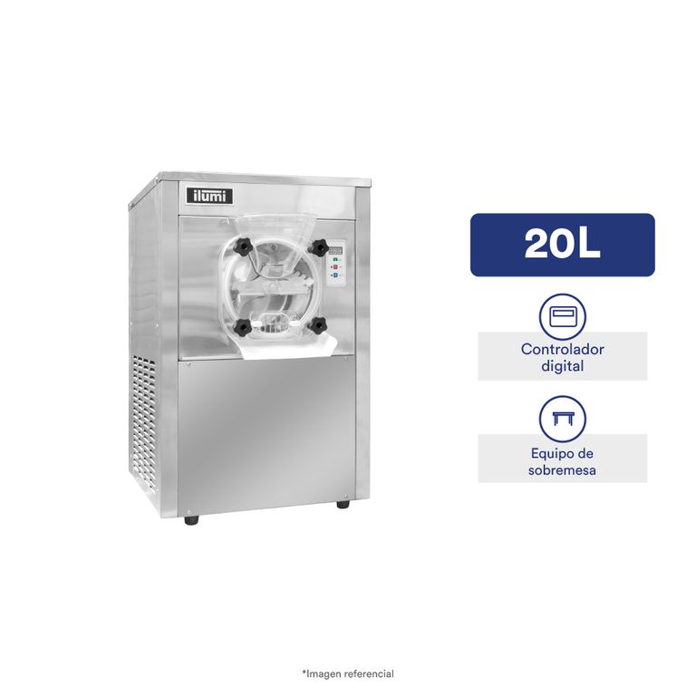 MAQUINA DE HELADO ARTESANAL ILUMIDE SOBREMSA