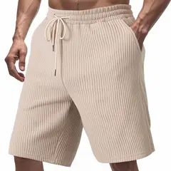 TIOZONEY - Pantalones cortos de verano con bolsillos - Marrón