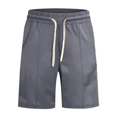 TIOZONEY - Pantalones cortos de verano con bolsillos - Gris