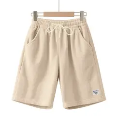 TIOZONEY - Pantalones cortos casuales ligeros - Beige