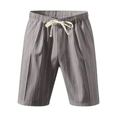 TIOZONEY - Pantalones cortos de verano con bolsillos - Gris