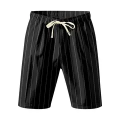 TIOZONEY - Pantalones cortos de verano con bolsillos - Negro