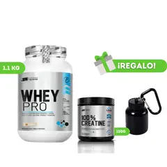 UNIVERSE NUTRITION - PROTEÍNA WHEY PRO 1KG COOKIES + CREATINA UN 150G + PORTAPROTEINA