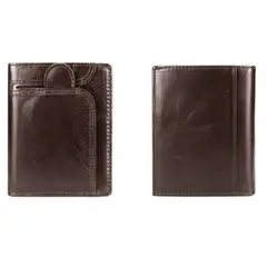 GENERICO - Billetera JPARI VINTAGE de cuero genuino vacuno con cremallera