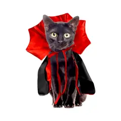 GENERICO - Capa Disfraz de drácula para Mascotas - Talla XS