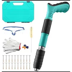 GENERICO - PISTOLA FULMINANTE + 50 CLAVOS AJUSTABLE