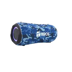 TEROS - Parlante Ultra TE-6046BM BT53 40W RGB TWS azul militar camuflad
