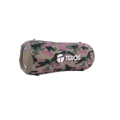 TEROS - Parlante Ultra TE-6046M 40W BT53 RGB TWS marrón militar camufla
