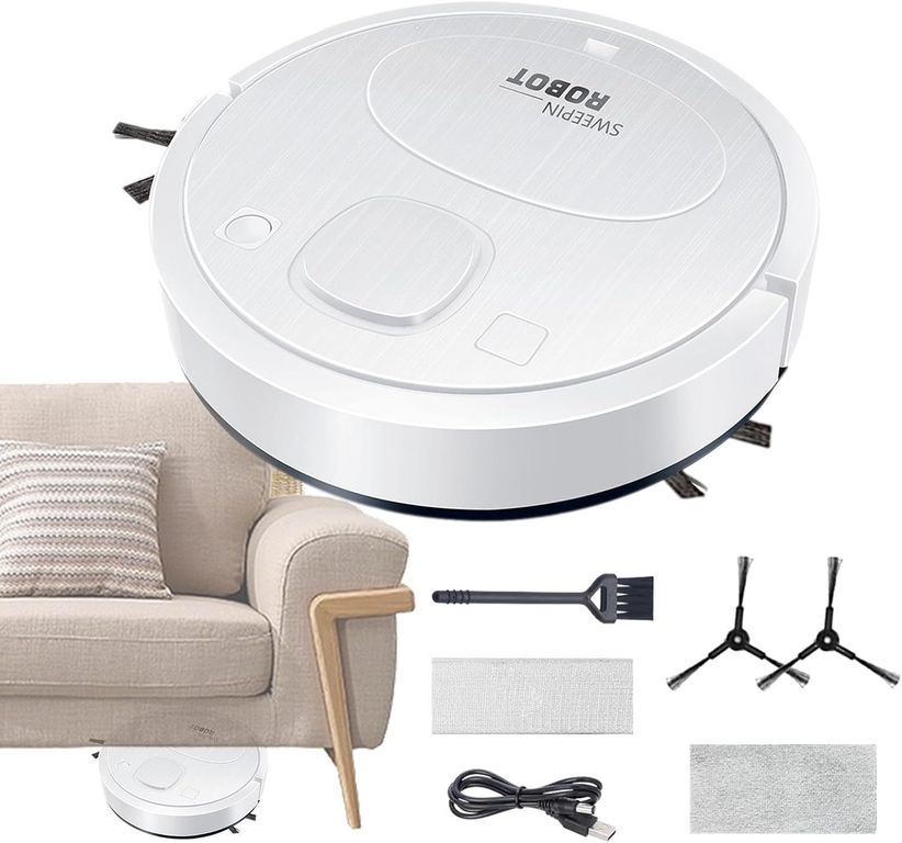 ASPIRADORA ROBOT INTELIGENTE BARRIDO AUTOMÁTICO RECARGABLE USB