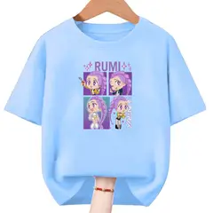 GENERICO - Polos Algodon Rumi Kpop Guerreras Demon Hunters - Tallas 6 al XL