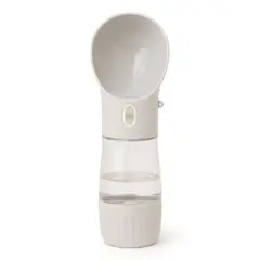 CAT OH - Bebedero y Comedero Portátil para Perros - Gris