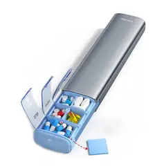 VAYDEER - Pastillero Semanal Organizador de Pastillas de aluminio PB1012