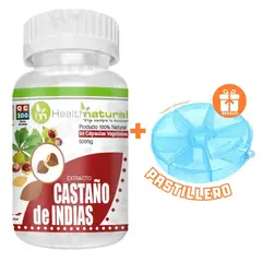 HEALTHNATURAL - CASTAÑO DE INDIAS 500MG + REGALO PASTILLERO