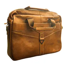 BULLCAPTAIN - Maletin cuero genuino Marron para Hombres