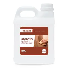 PROCLEAN - Lustrador de muebles y superficies madera - Brilloso 1 Litro
