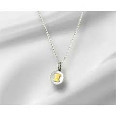 JOYERIA D'PILMER - GARGANTILLA DE PLATA CON DIJE INICIAL I