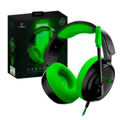VSG - AUDÍFONO GAMER PC ALÁMBRICO PENTAGON STEREO SOUND GREEN
