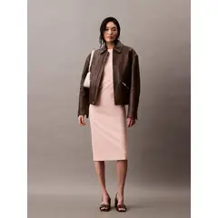 CALVIN KLEIN - VESTIDO PONTE STRAIGHT SHIFT DRESS