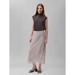 CALVIN KLEIN - FALDA PRINTED ABSTRACT GEORGETTE MID