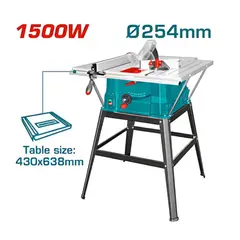 TOTAL TOOLS - Sierra De Banco Mesa 1500w HOJA 254MM X16MM - TS5152543