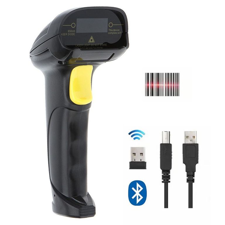 Lector de Códigos 1D Inalámbrico Bluetooth con USB y Batería 1500mAh