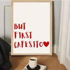 ARTE R LATTE - Artprint BFC WHITERED - Cuadro de madera con vidrio Vintage Moderno