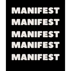 ARTE R LATTE - Artprint MANIFEST - Cuadro de madera Vintage Moderno con vidrio