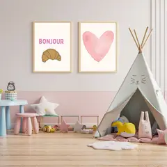 ARTE R LATTE - Artprint GUYS 2 - Cuadro de madera Vintage Moderno con vidrio