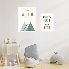 ARTE R LATTE - Artprint GUYS 8 - Cuadro de madera Vintage Moderno con vidrio