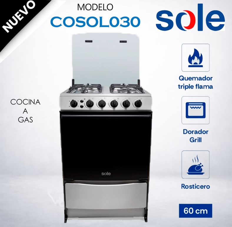 Cocina de Pie Varadero GLP 60cm COSOL030