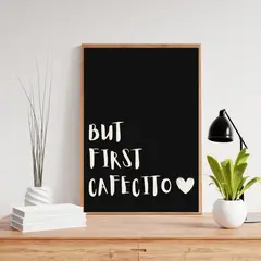 ARTE R LATTE - Artprint BFC BLACKWHITE - Cuadro de madera Vintage Moderno con vidrio