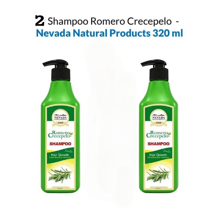 Shampoo Romero Crecepelo Pack de 2 de 320 ml