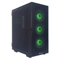 HALION - CASE GAMER DRAGON C480M BLACK RGB MALLA LATERAL