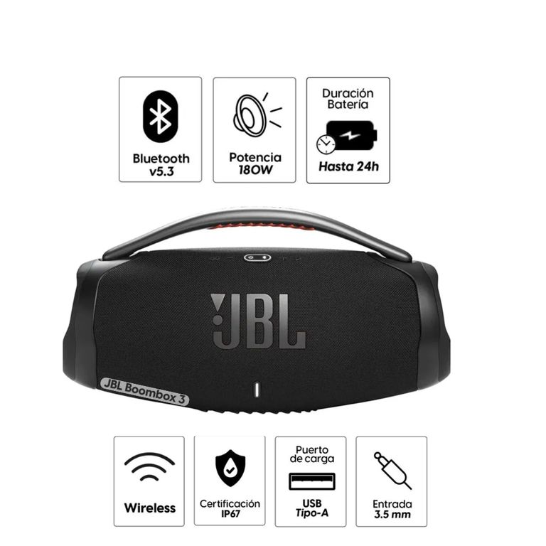 Parlante bluetooth Boombox 4 portátil